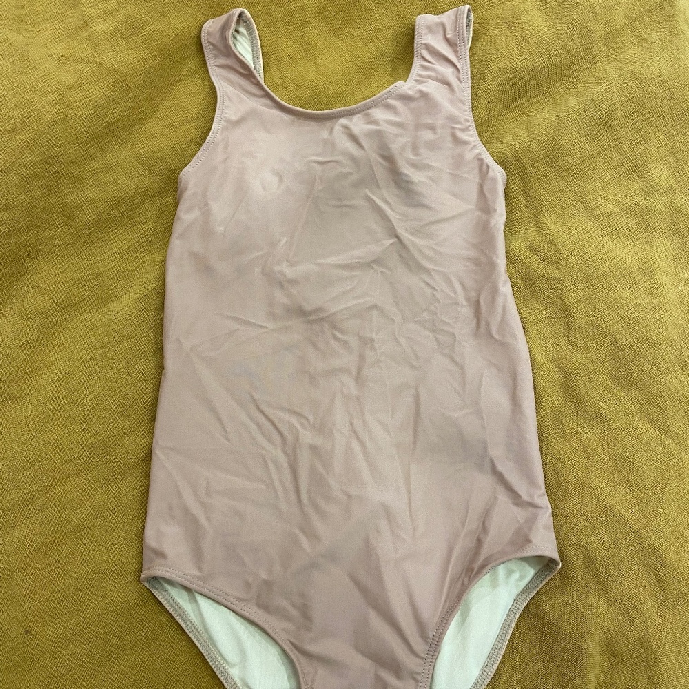 New, Unworn June Park Girls One Piece Scoop Back Swimsuit Size 12